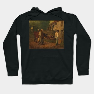 Bringing Home the Calf Born in the Fields - Jean-François Millet Hoodie